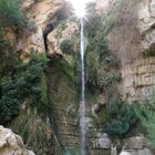 Die Sonne versinkt im David's Wasserfall bei En Gedi