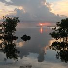 Die Sonne versinkt im Meer vor Key Largo