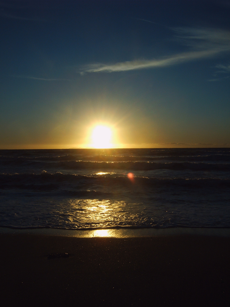 Die Sonne veschwindet im Meer!