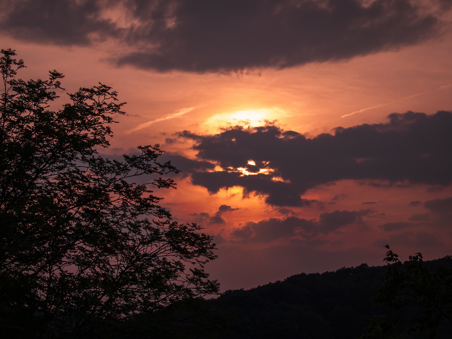 Die Sonne wird schlafen geschickt