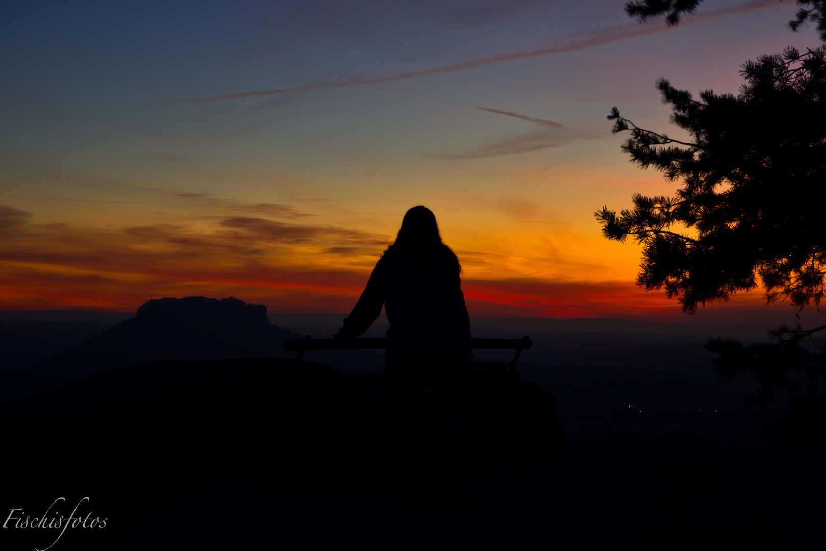 Die Sonne zeigt sich in den schönsten Farben