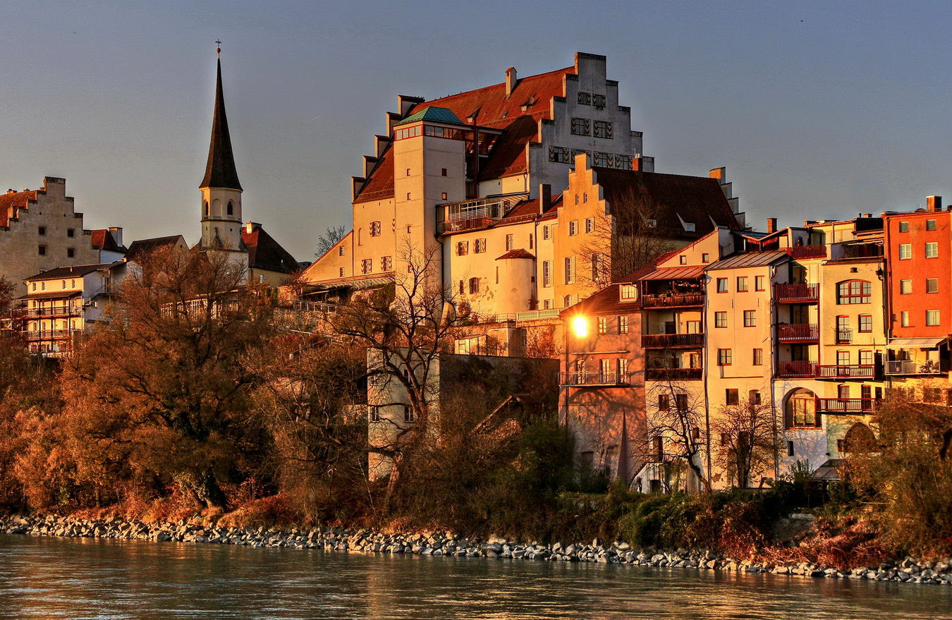 Die Sonnenseite von Wasserburg am Inn