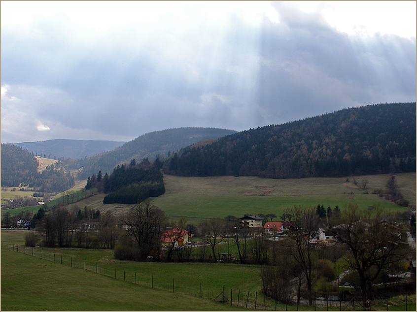 Die Sonnenstrahlen eingefangen