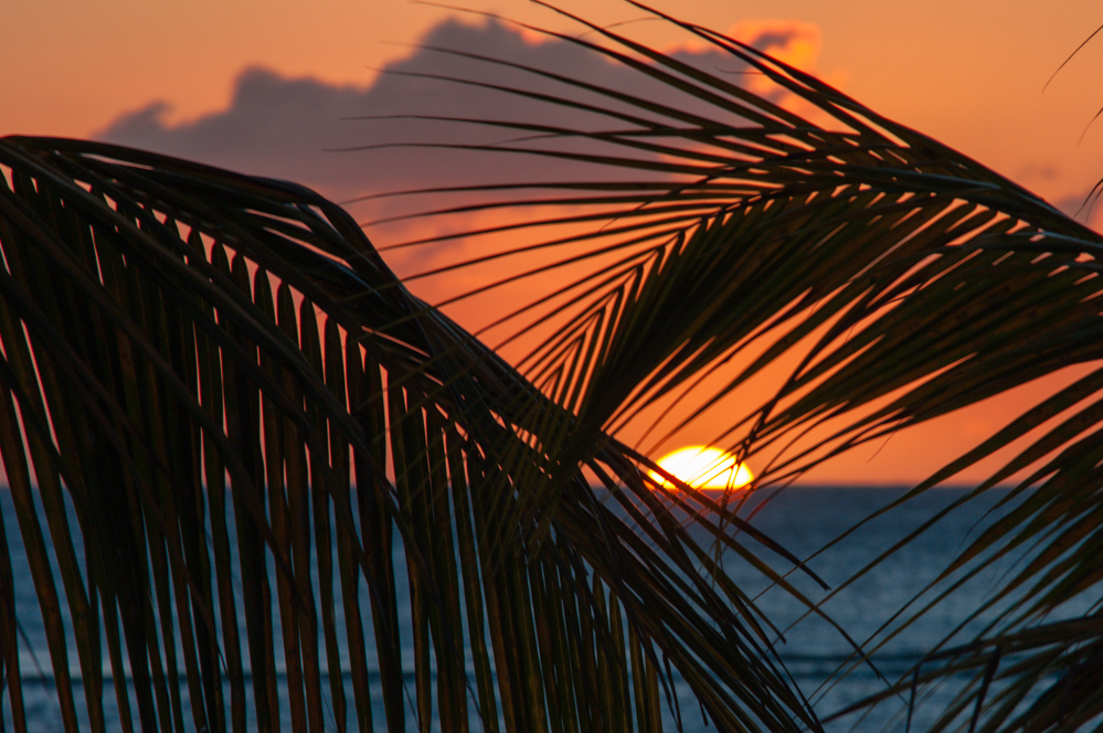 Die Sonnenuntergänge auf Mauritius sind schon ein Erlebnis...