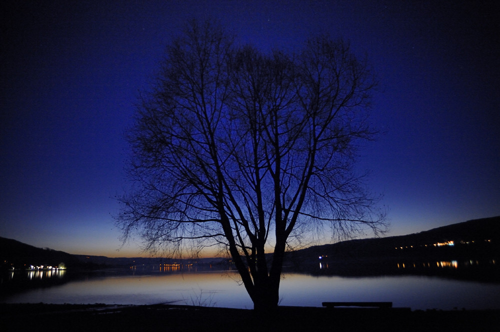 die späte blaue Stunde..