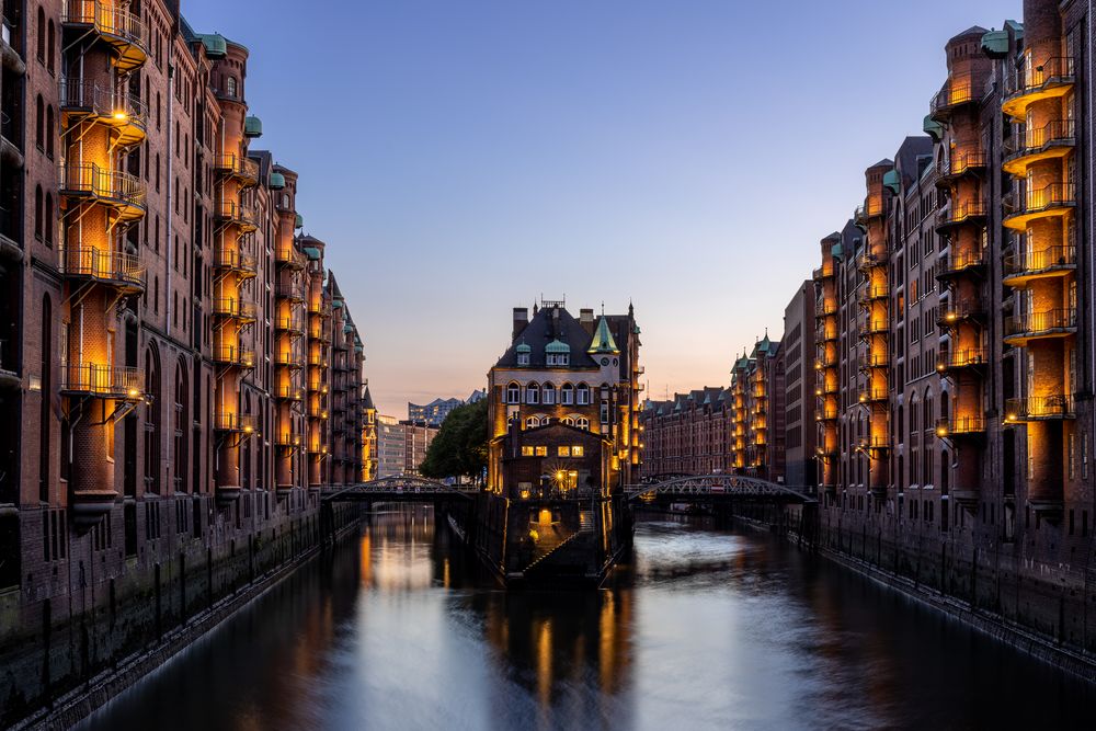 Die Speicherstadt in Hamburg