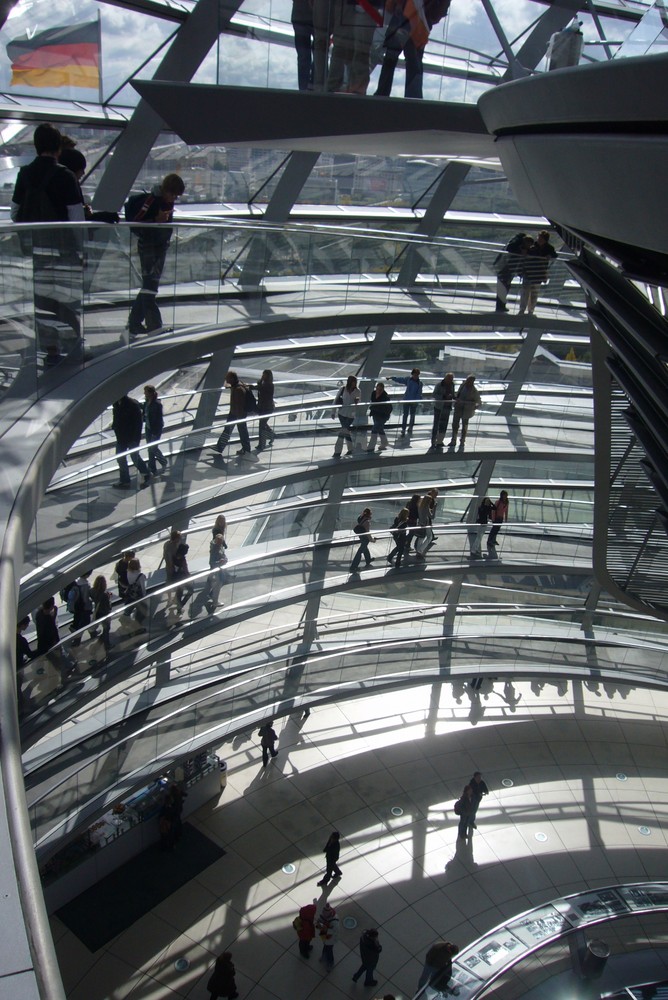 Die Spirale [auch Kuppel genannt=) ] des Reichstags