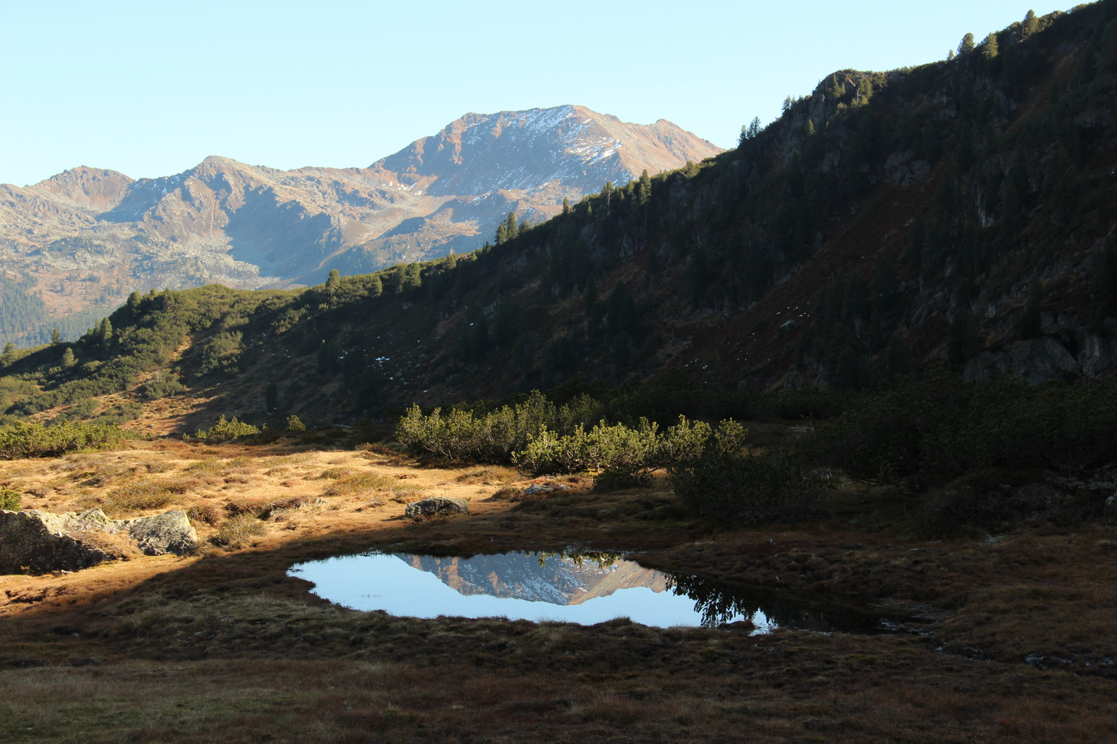 Die Spitze des Berges