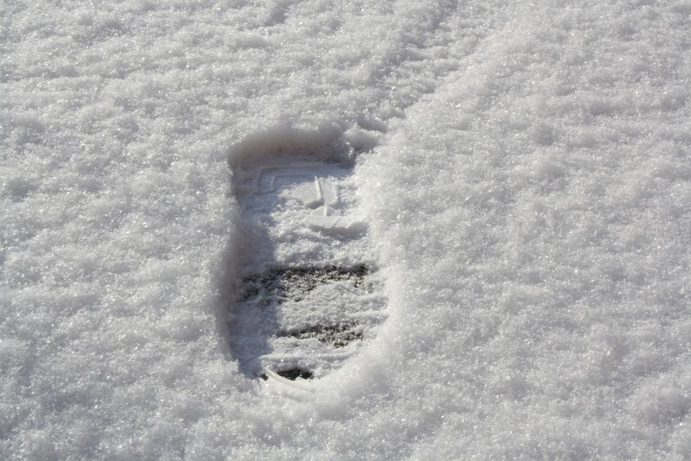 Die Spur im Schnee