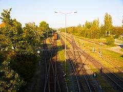 Die Spuren der alten Hafenbahn