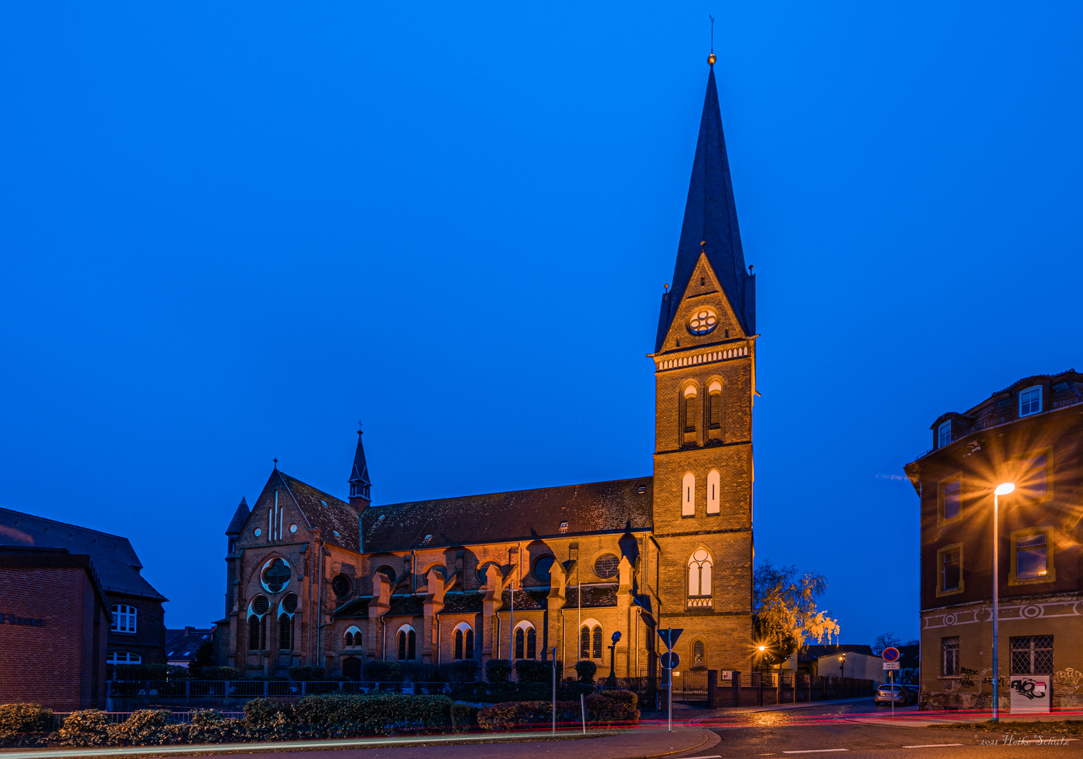 Die St. Marien-Kirche in Staßfurt