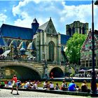 Die St. Michaelsbrücke in Gent