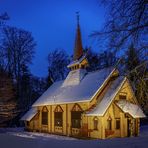 Die Stabkirche Stiege (1)