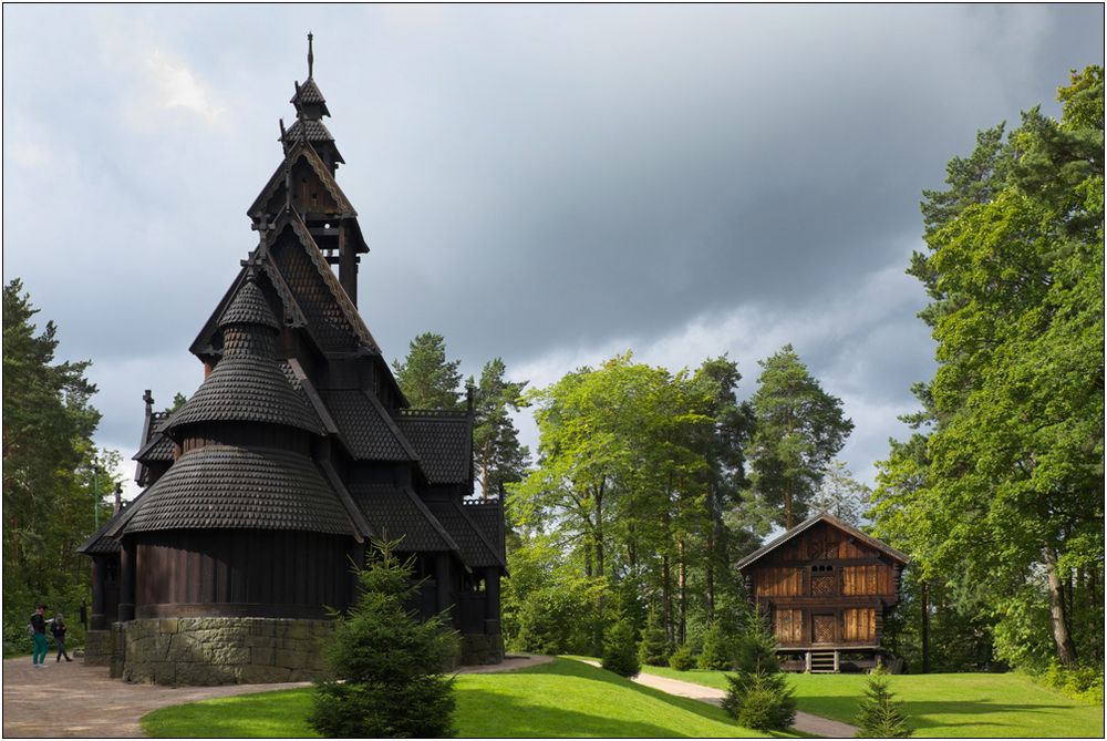 Die Stabkirche von Gol im Norsk Folkemuseum