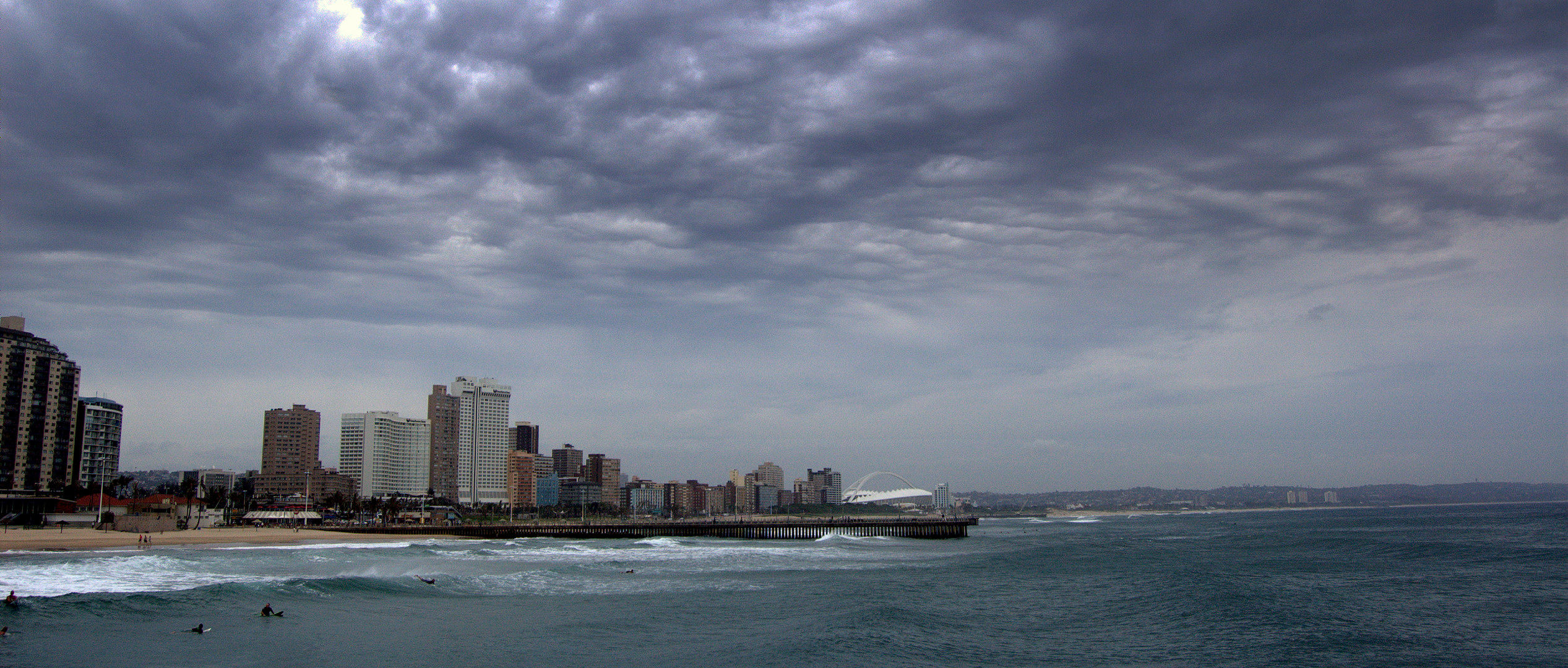 Die Stadt Durban in Südafrika