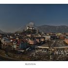 Die Stadt Kufstein mit Blick auf die Festung