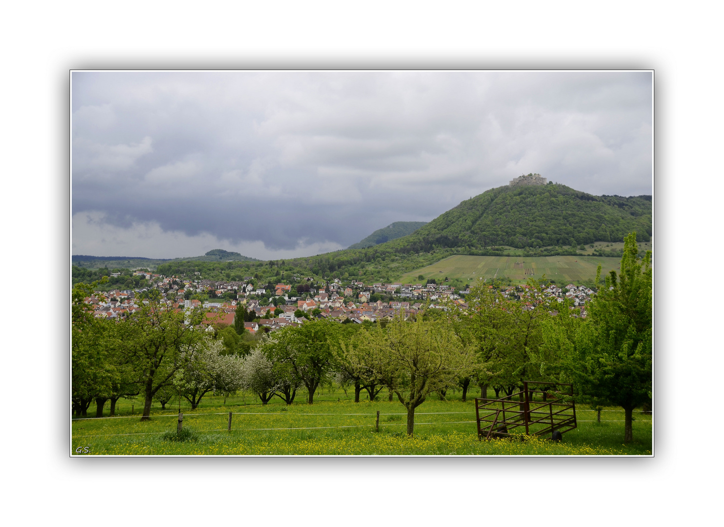 Die Stadt Neuffen am Fuße der schwäbischen Alb