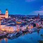 Die Stadt Passau liegt wunderschön am Ufer der Donau