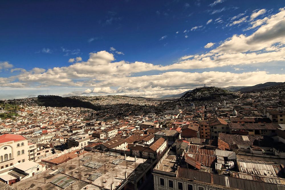 Die Stadt Quito, Ecuador