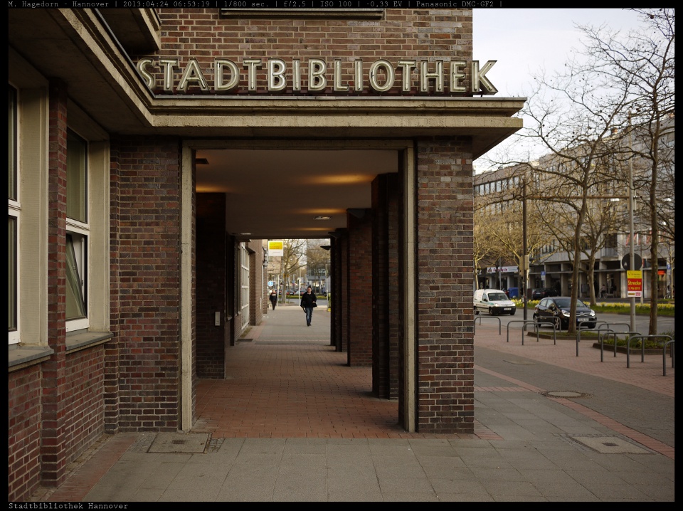 Die Stadtbibliothek in Hannover...