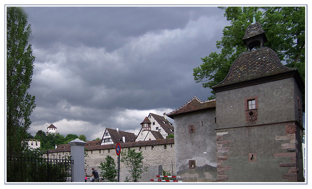 die stadtmauer an der st. alban vorstadt