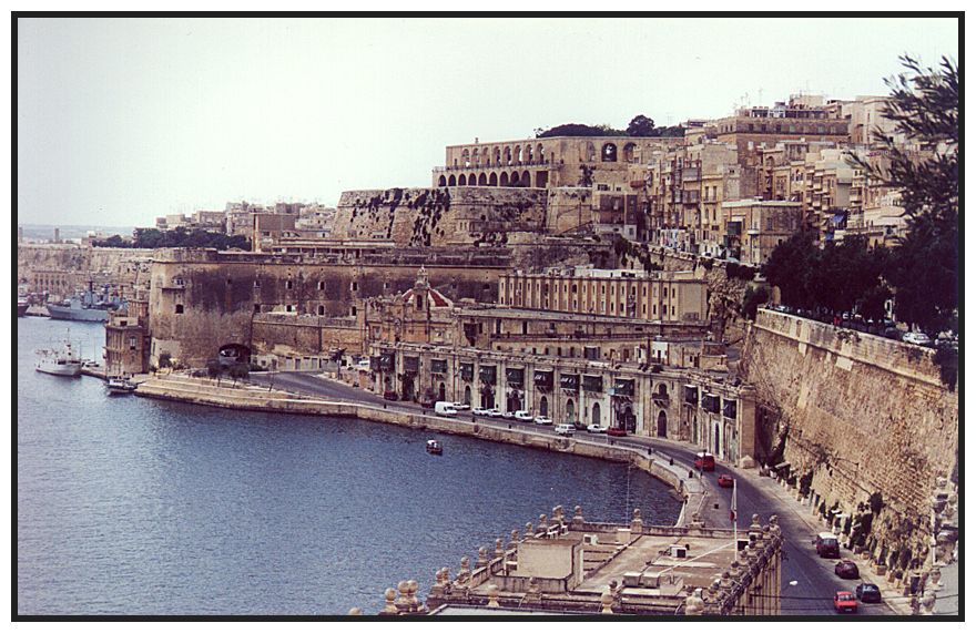 Die Stadtmauern von Valetta (Malta)