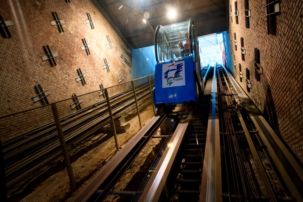 Die Standseilbahn von Treport