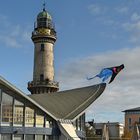 ...  die Startrampe am Warnemünder "Teepott" .....