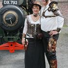 die Steampunker Brigitte und Clemens