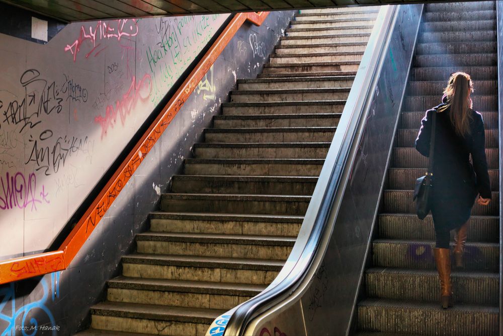 Die stehende Rolltreppe