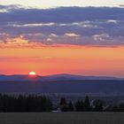 Die Steigerung gab es gestern Morgen am Himmel über der Sächsischen Schweiz...