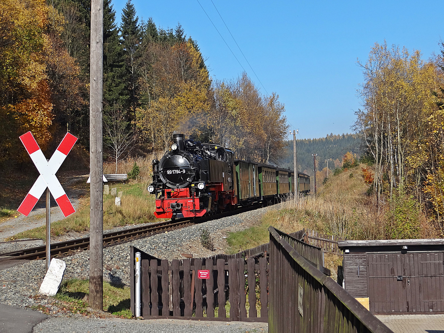 Die Steigung zwischen Niederschlag und Hammerunterwiesenthal