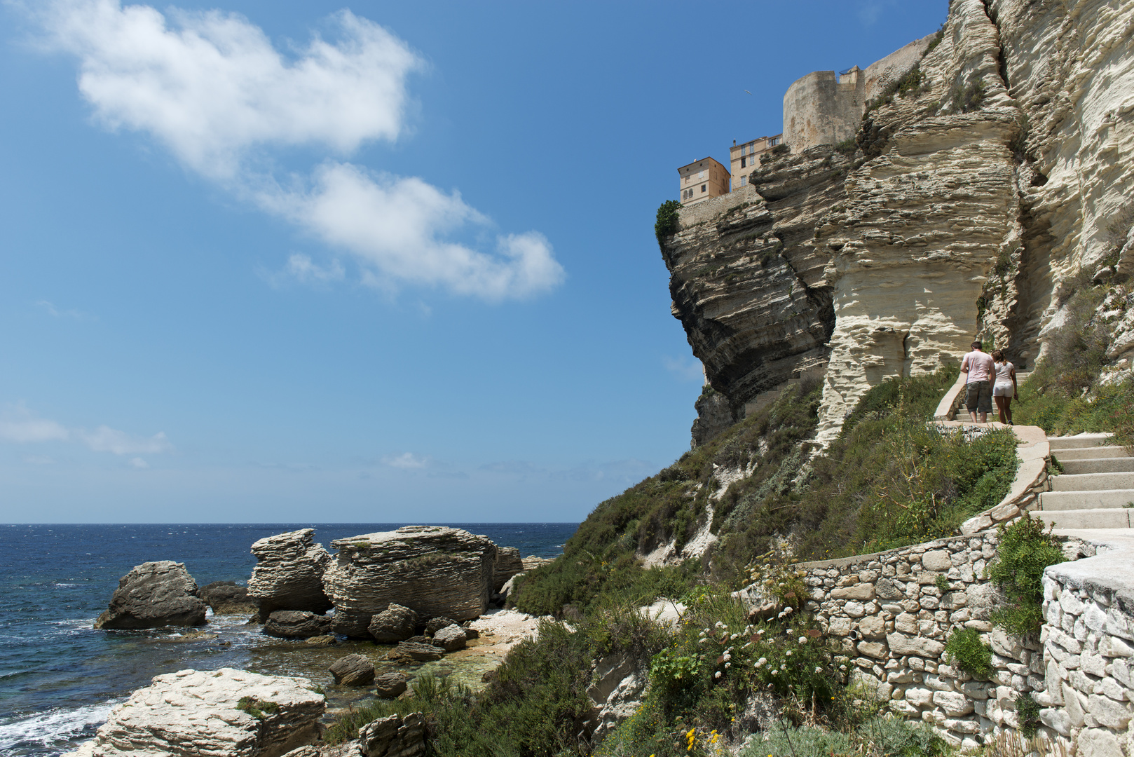 Die Steilküste von Bonifacio