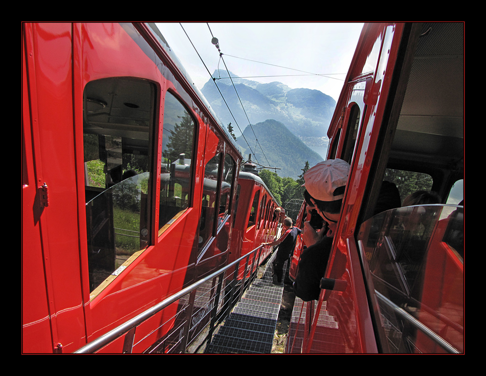 Die steilste Zahnradbahn