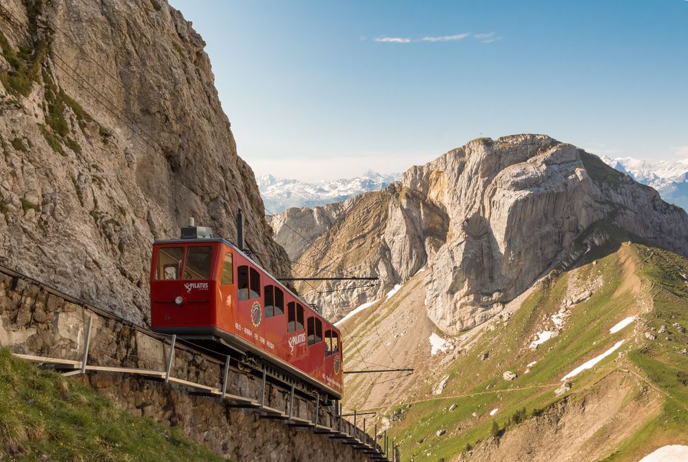 Die steilste Zahnradbahn der Welt