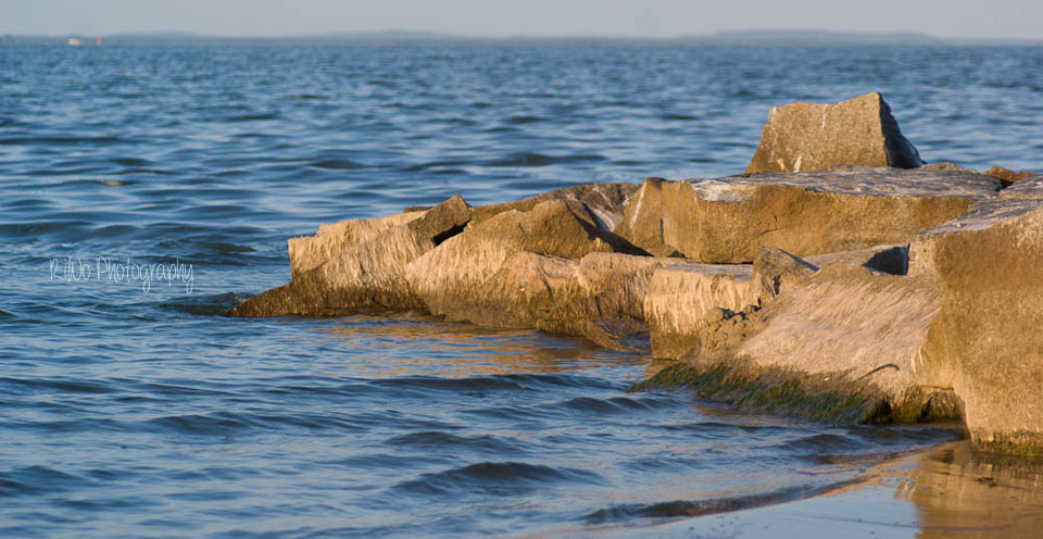 Die Steinbuhnen am Ueckermünder Strand