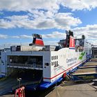 Die STENA GERMANICA beim Ablege Manöver in Kiel