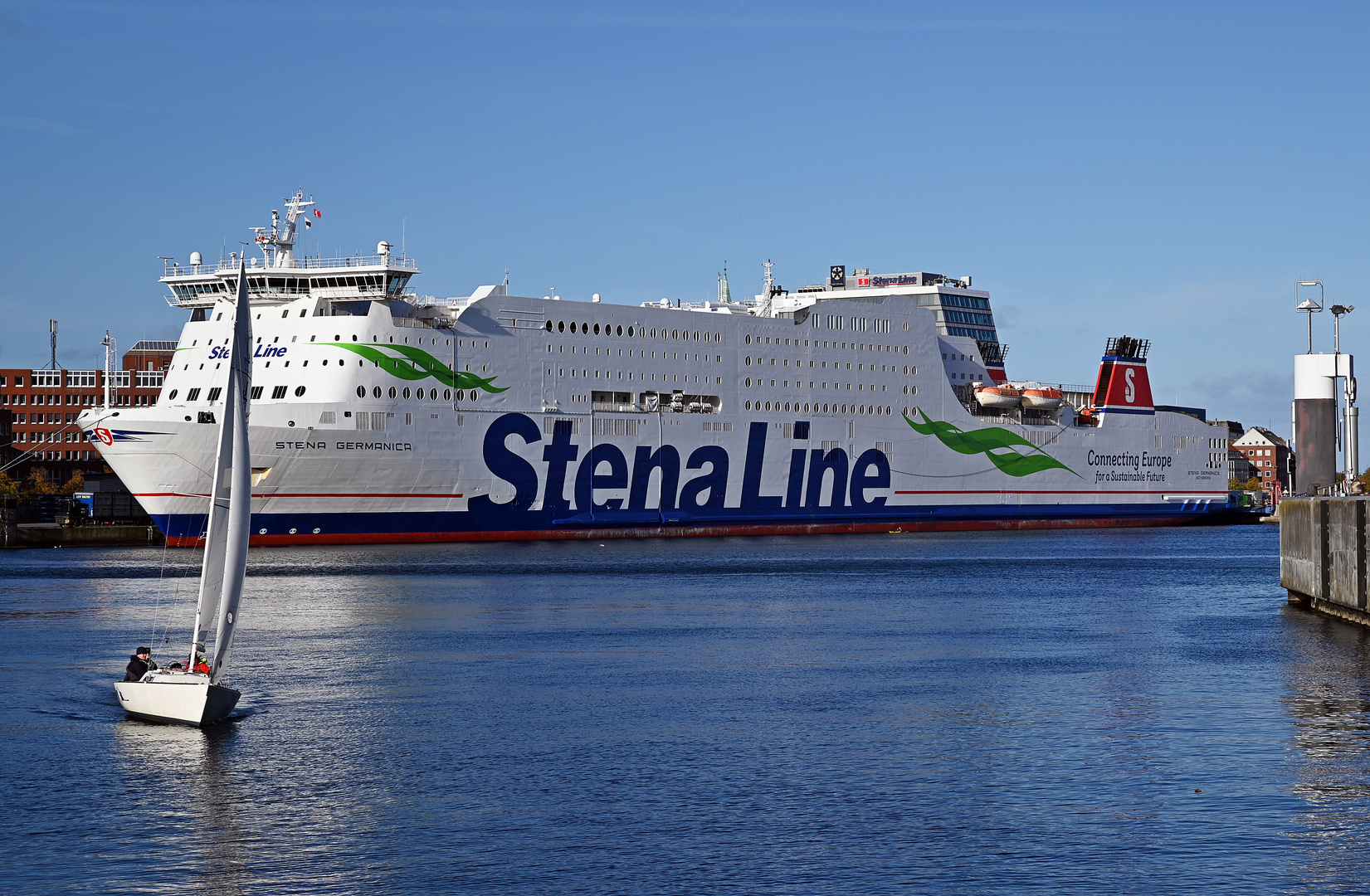 Die STENA GERMANIKA am Schwedenkai