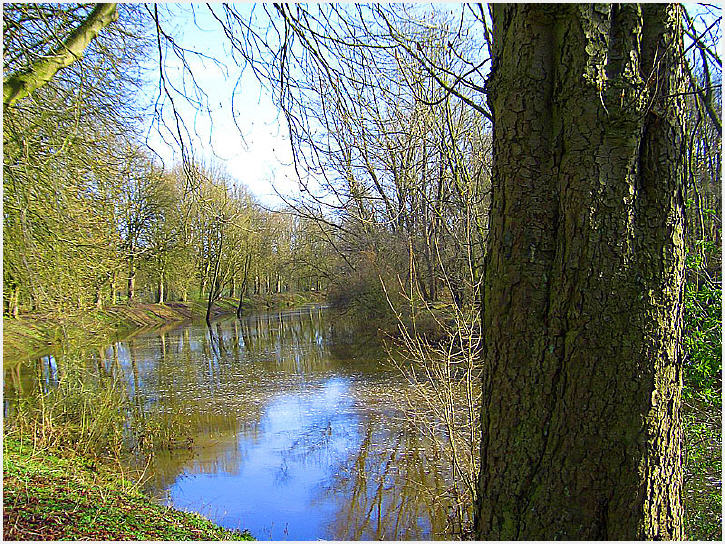 Die Stever nähe Stausee Haltern am See