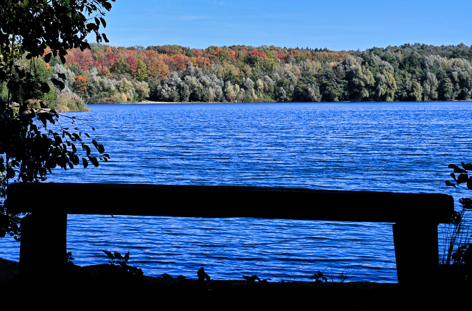 Die stille des Herbstes