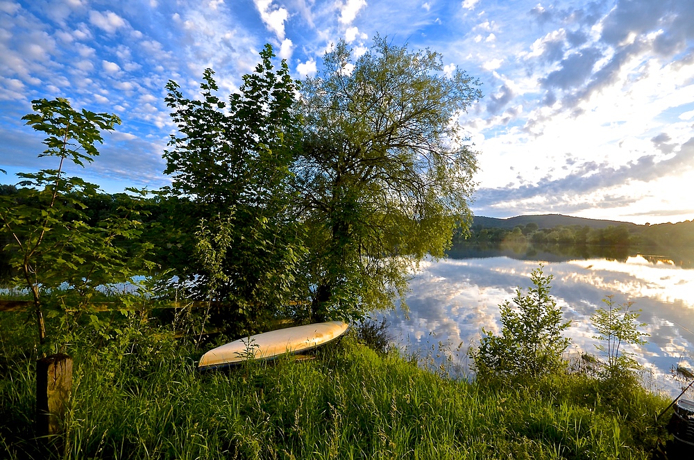 Die Stille eines friedlichen Sommerabends