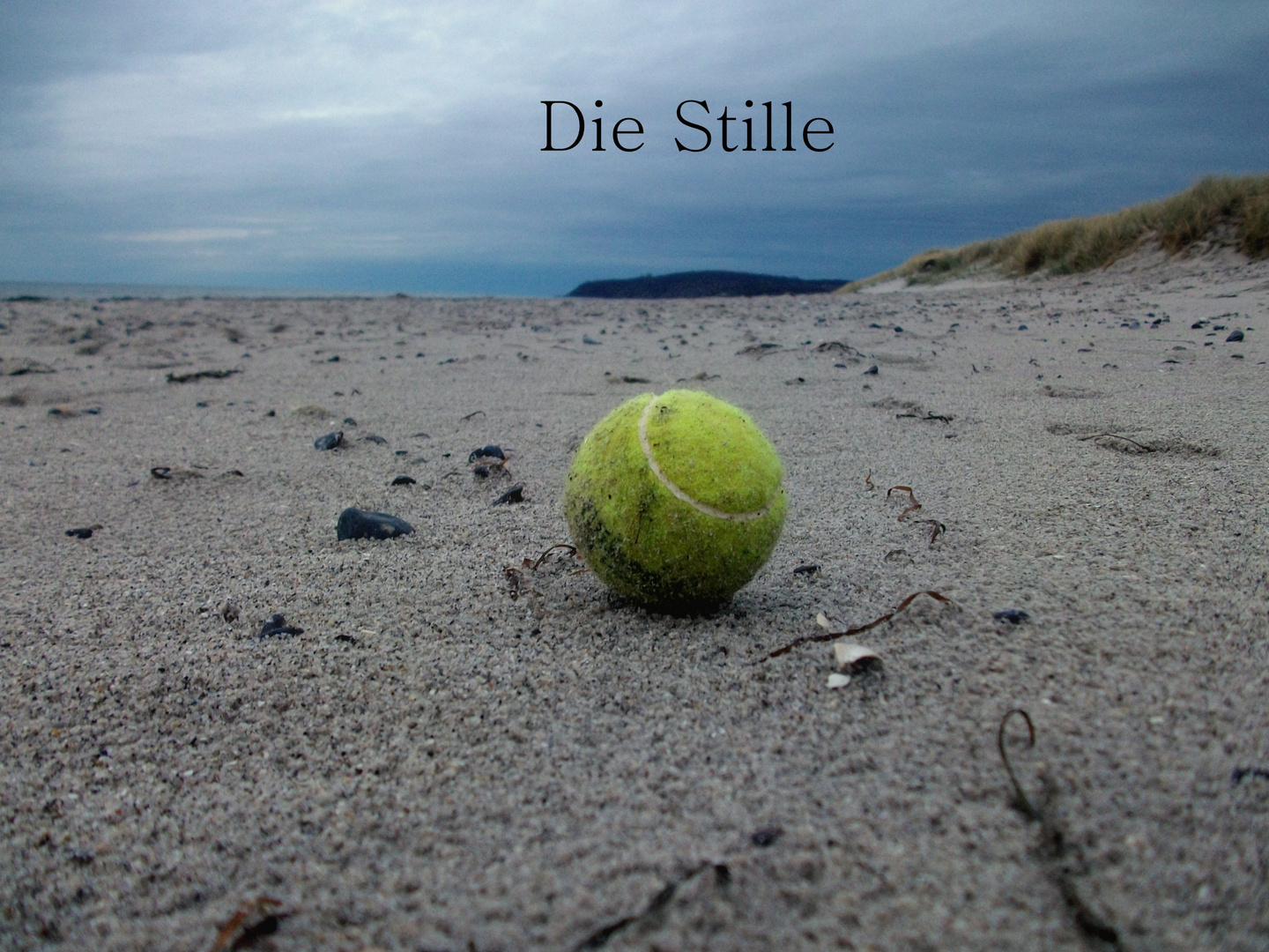 Die Stille und Einsamkeit auf einer Insel