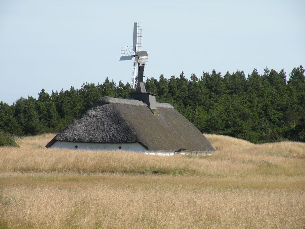 Die Stockwindmühle in Østerklit / Tversted.