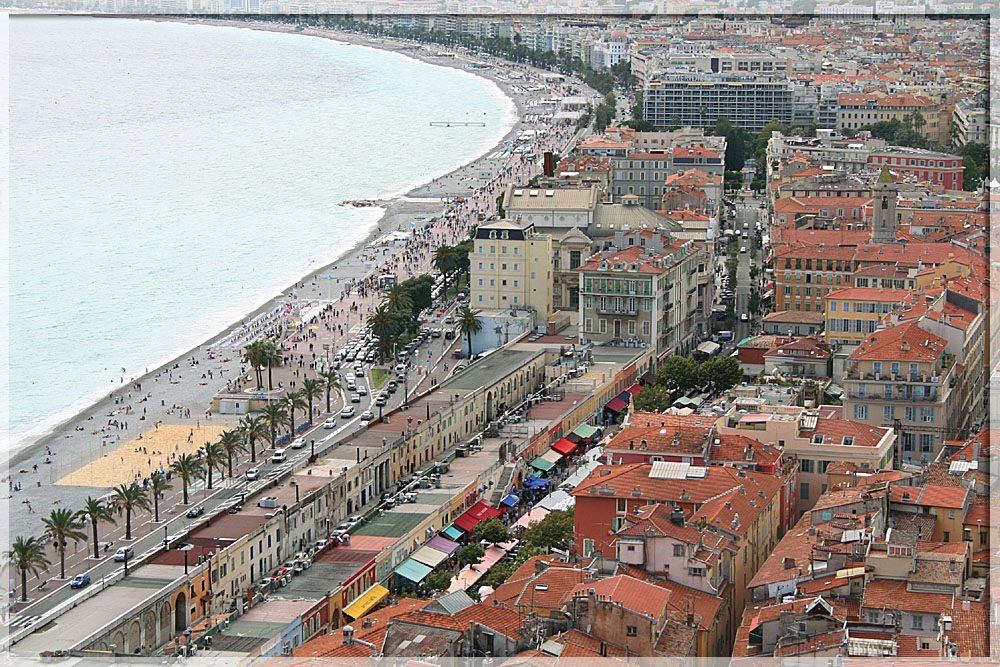 Die Strandpromenade von Nizza