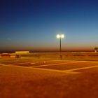 Die Strandpromenade von zandvoort bei Nacht