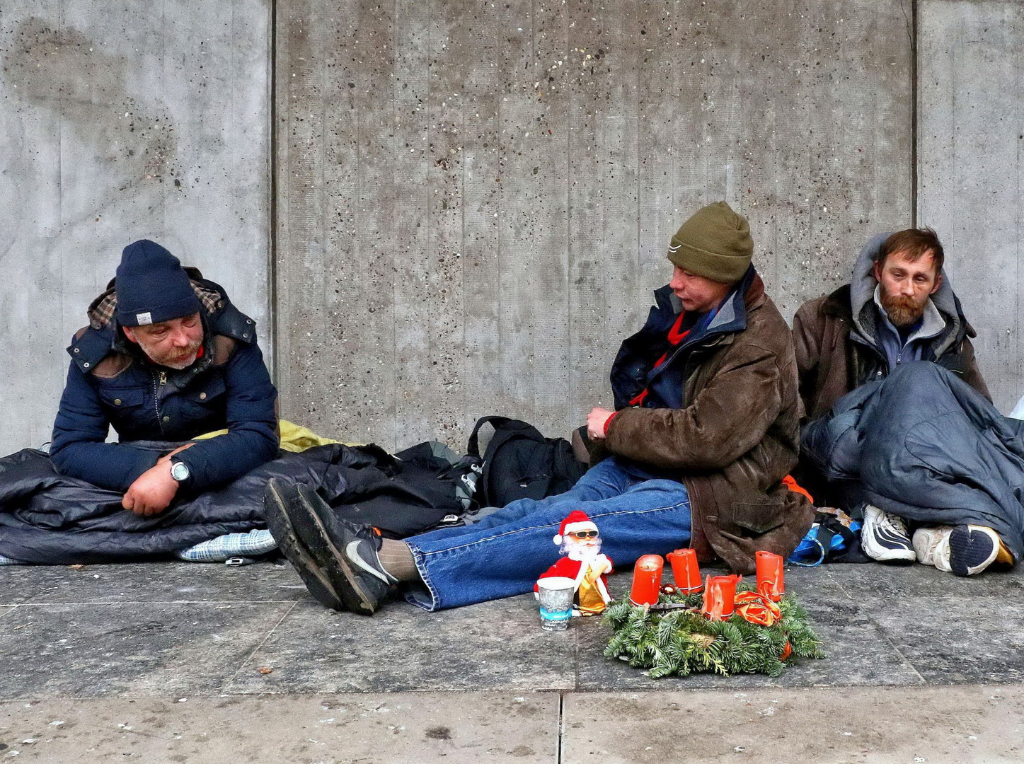 Die Strasse feiert Weihnachten