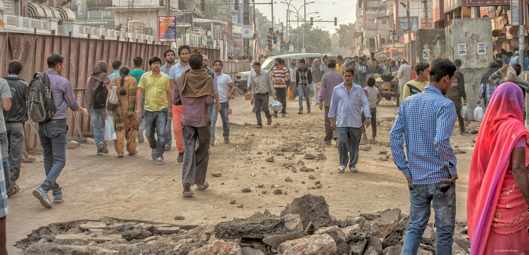 Die Straßen von Alt Delhi 