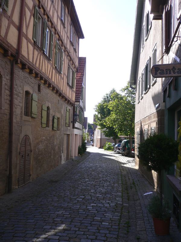 Die Straßen von Marbachs Altstadt