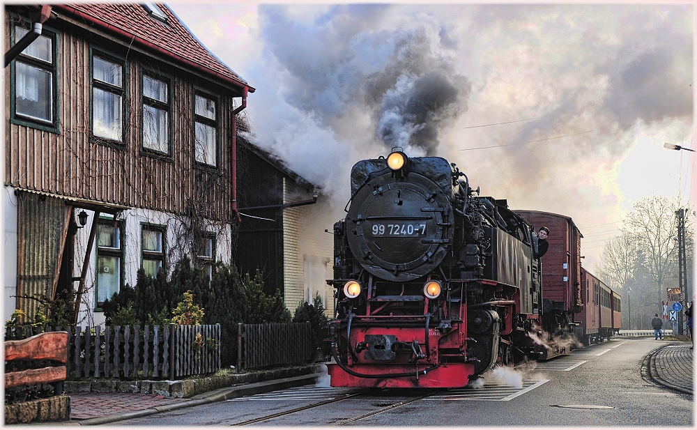 Die "Straßenbahn" fährt bei jedem Wetter