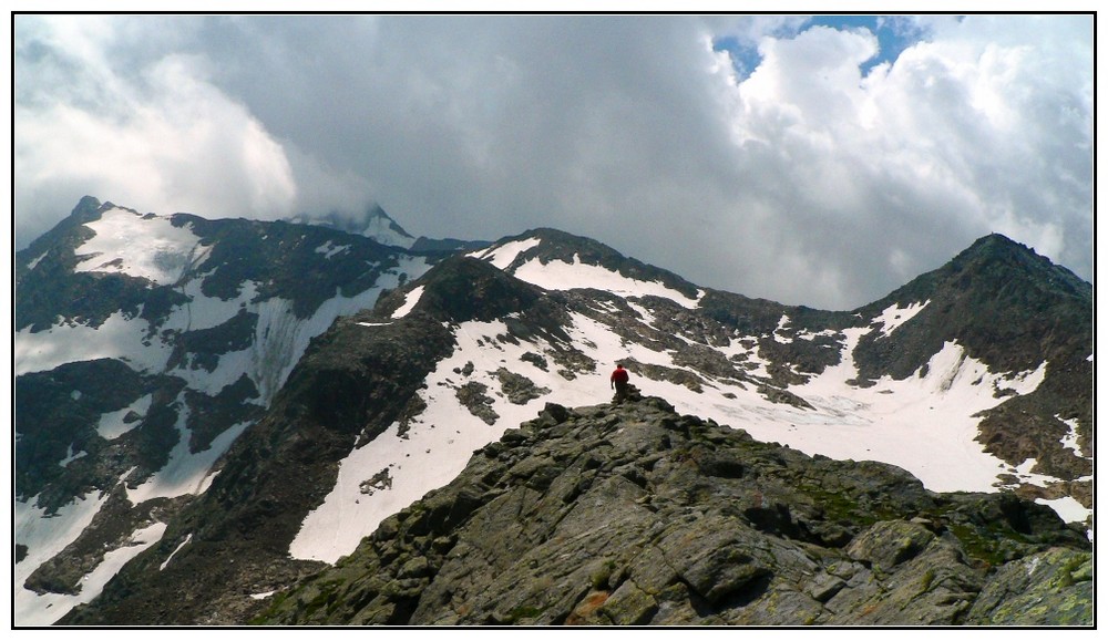 Die Stubaier Alpen, von der Zollhütte aus gesehen.